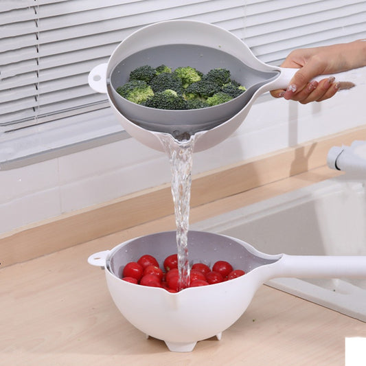 Double-Layer Drain Basket Home Living Room Creative Kitchen Gadgets